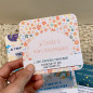Carte d'invitation d'anniversaire enfant pré-rempli Fleurs