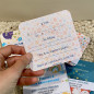 Carte d'invitation d'anniversaire enfant pré-rempli Fleurs