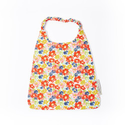 Bavoir à élastique Fleur rouge