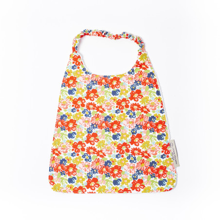 Bavoir à élastique Fleur rouge