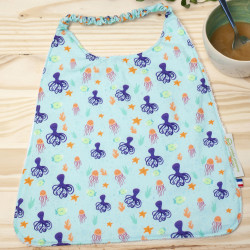 Bavoir à élastique BIO Pieuvre