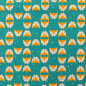 Serviette de cantine BIO renard